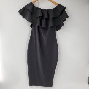 Boohoo Maternity Body‎ con Sleeveless dress Black Size 6